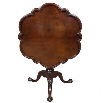 Fine George III Mahogany Tea Table