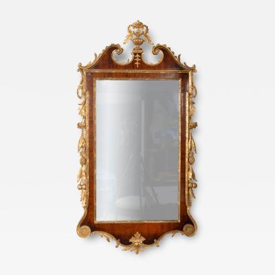 Fine George III Mahogany and Parcel Gilt Mirror
