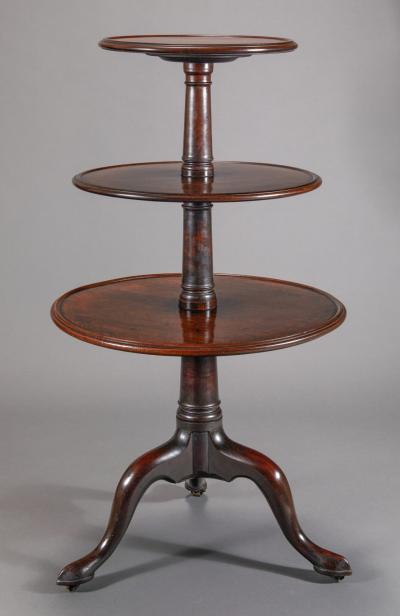 Fine George III Mohogany 3 Tiered Dumbwaiter
