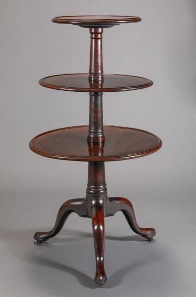 Fine George III Mohogany 3 Tiered Dumbwaiter
