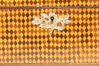 Fine George III Parquetry Teacaddy