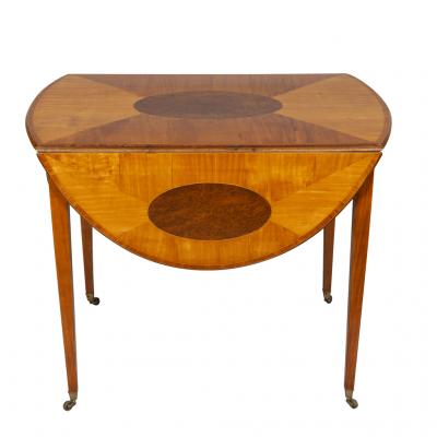 Fine George III Satinwood and Amboyna Pembroke Table