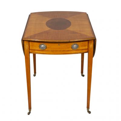 Fine George III Satinwood and Amboyna Pembroke Table