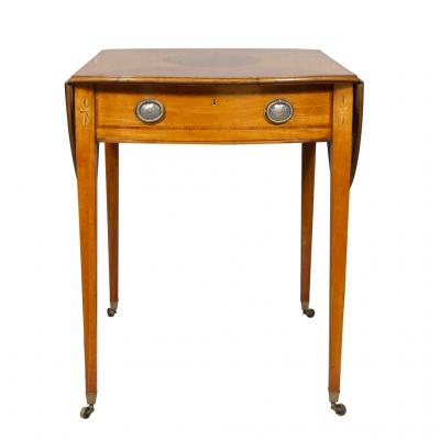 Fine George III Satinwood and Amboyna Pembroke Table