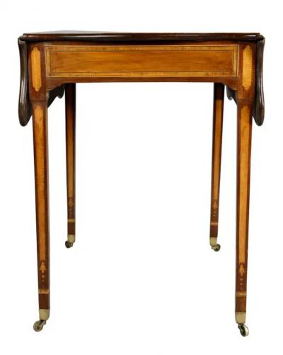 Fine George III Satinwood and Mahogany Pembroke Table