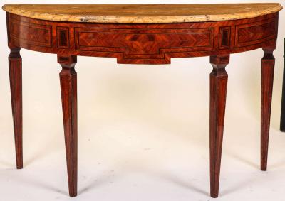 Fine Italian 18th Century Marquetry Console Table