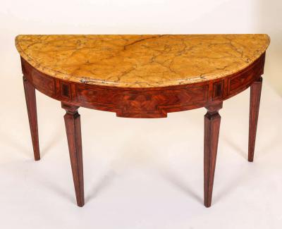 Fine Italian 18th Century Marquetry Console Table