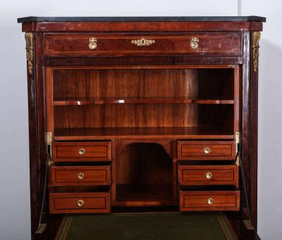 Fine Italian 18th Century Ormolu Mounted Parquetry Secretaire a Abattant