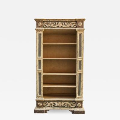 Fine Italian 18th Century Painted Bookcase