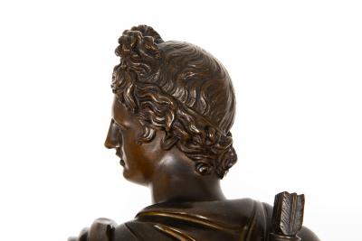 Fine Italian Grand Tour 19th Century Bronze Sculpture of Apollo Belvedere