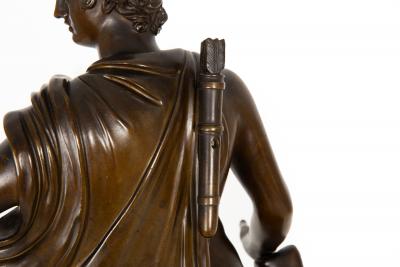 Fine Italian Grand Tour 19th Century Bronze Sculpture of Apollo Belvedere