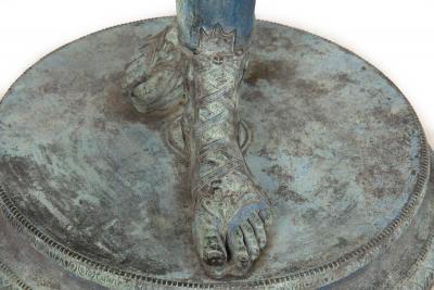 Fine Italian Grand Tour Antique Bronze Sculpture Statue of Narcissus of Pompeii