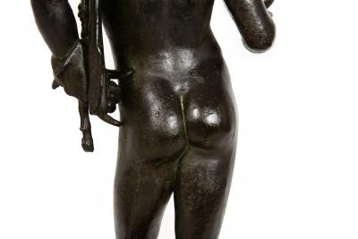 Fine Italian Grand Tour Antique Bronze Sculpture of Narcissus after Antiquity