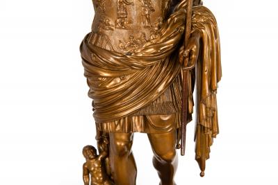 Fine Italian Grand Tour Bronze Sculpture of Augustus Prima Porta by Boschetti