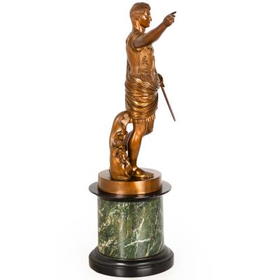 Fine Italian Grand Tour Bronze Sculpture of Augustus Prima Porta by Boschetti