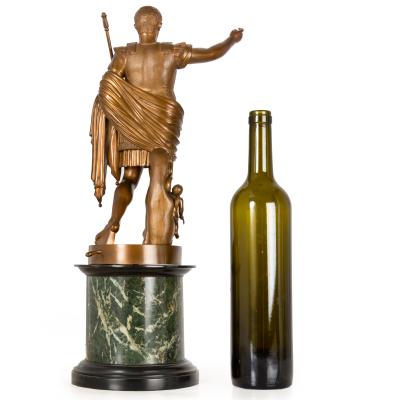 Fine Italian Grand Tour Bronze Sculpture of Augustus Prima Porta by Boschetti