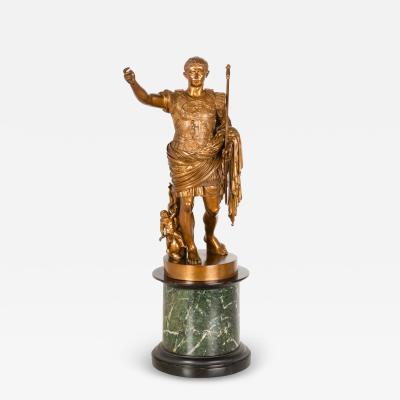 Fine Italian Grand Tour Bronze Sculpture of Augustus Prima Porta by Boschetti