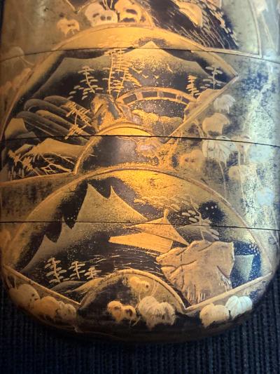 Fine Japanese Lacquered Inro by Yutokusai