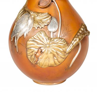 Fine Japanese Mixed Metal Vase
