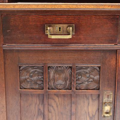 Fine Jugendstil Oak Buffet
