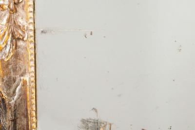 Fine Large Italian Rococo Silver Gilt Carved Antique Wall Mirror circa 1870