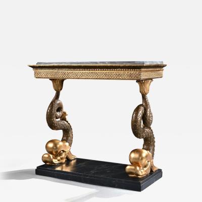 Fine Late Gustavian 19th Century Swedish Gilt Console Table Jonas Frisk