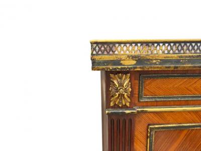 Fine Louis XVI Style Kingwood And Bronze Mounted Cabinet