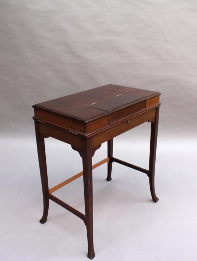 Fine Mahogany Writing Table with 3 Fold Out Compartments