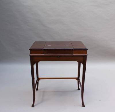 Fine Mahogany Writing Table with 3 Fold Out Compartments
