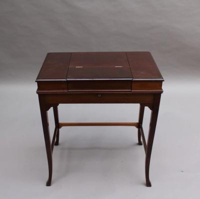 Fine Mahogany Writing Table with 3 Fold Out Compartments