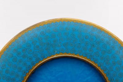 Fine Meiji Cloisonn Enamel Charger Bamboo and Insects Attributed Goto