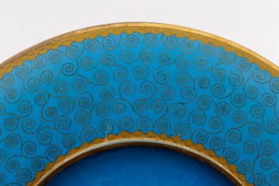 Fine Meiji Cloisonn Enamel Charger Bamboo and Insects Attributed Goto