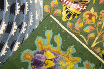 Fine Mid Century French Tapestry Signed Perrot 53 x 7 5 