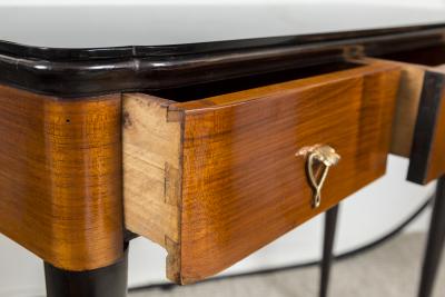 Fine Mid Century Italian Console With Brass Mirror