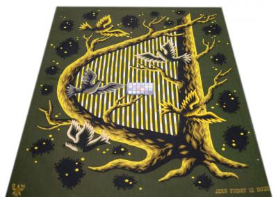 Fine Mid Century Tapestry Signed by Jean Picart Le Doux 3 10 x 5 2 