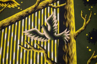 Fine Mid Century Tapestry Signed by Jean Picart Le Doux 3 10 x 5 2 