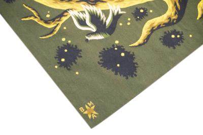 Fine Mid Century Tapestry Signed by Jean Picart Le Doux 3 10 x 5 2 