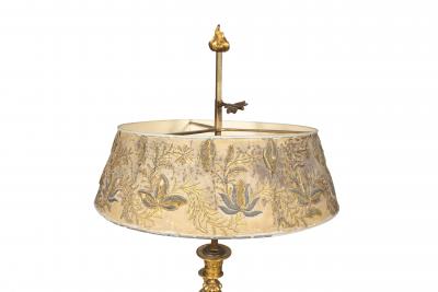 Fine Pair Of Charles X Gilt Bronze Bouillotte Lamps