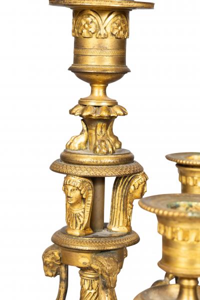 Fine Pair Of Charles X Gilt Bronze Bouillotte Lamps