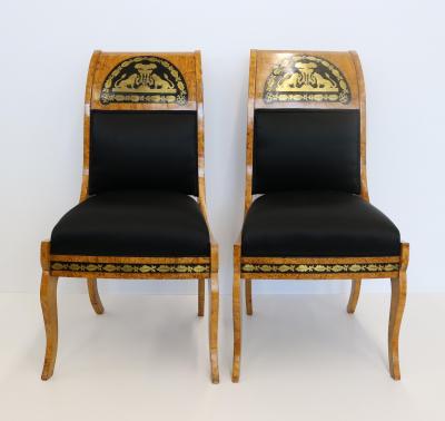 Fine Pair Of Neoclassical Side Chairs c1850