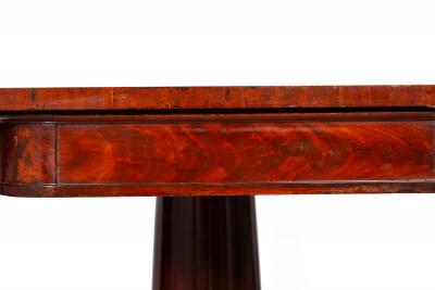 Fine Pair of American Classical Mahogany Card Tables Massachusetts ca 1820