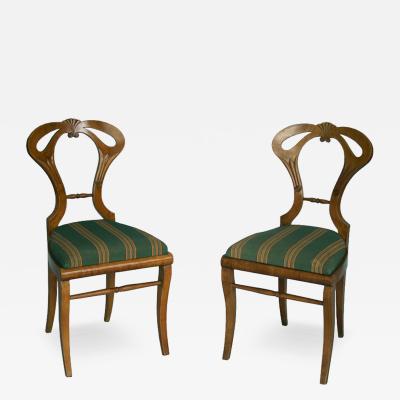 Fine Pair of Biedermeier Chairs Vienna c 1825 