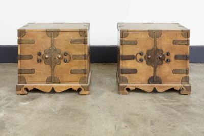 Fine Pair of Chinese Shagreen Cabinets