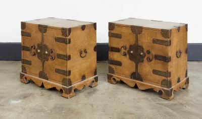 Fine Pair of Chinese Shagreen Cabinets