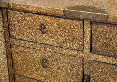 Fine Pair of Chinese Shagreen Cabinets