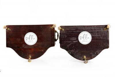 Fine Pair of English George III Period Antique Mahogany Boxes circa 1780