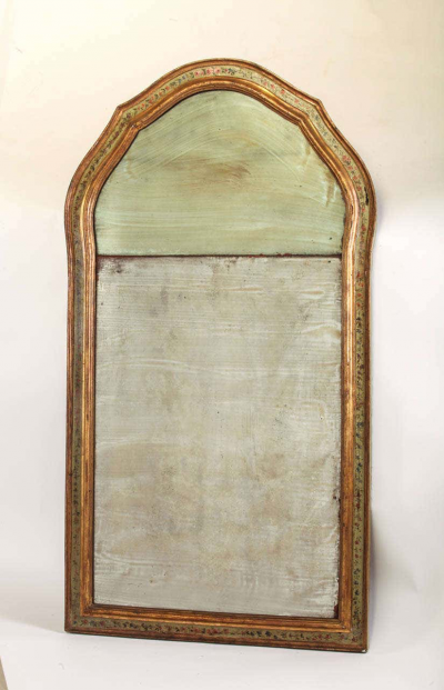 Fine Pair of Italian 18th Century Painted Console Tables with Pair of Mirrors