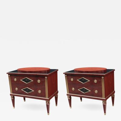 Fine Pair of Neoclassical Small Chests