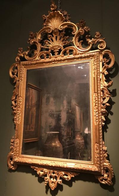 Fine Pair of Venetian Carved and Giltwood Mirrors Italy circa 1750