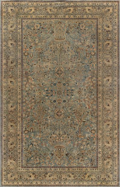 Fine Persian Khorassan Botanic Handmade Wool Carpet